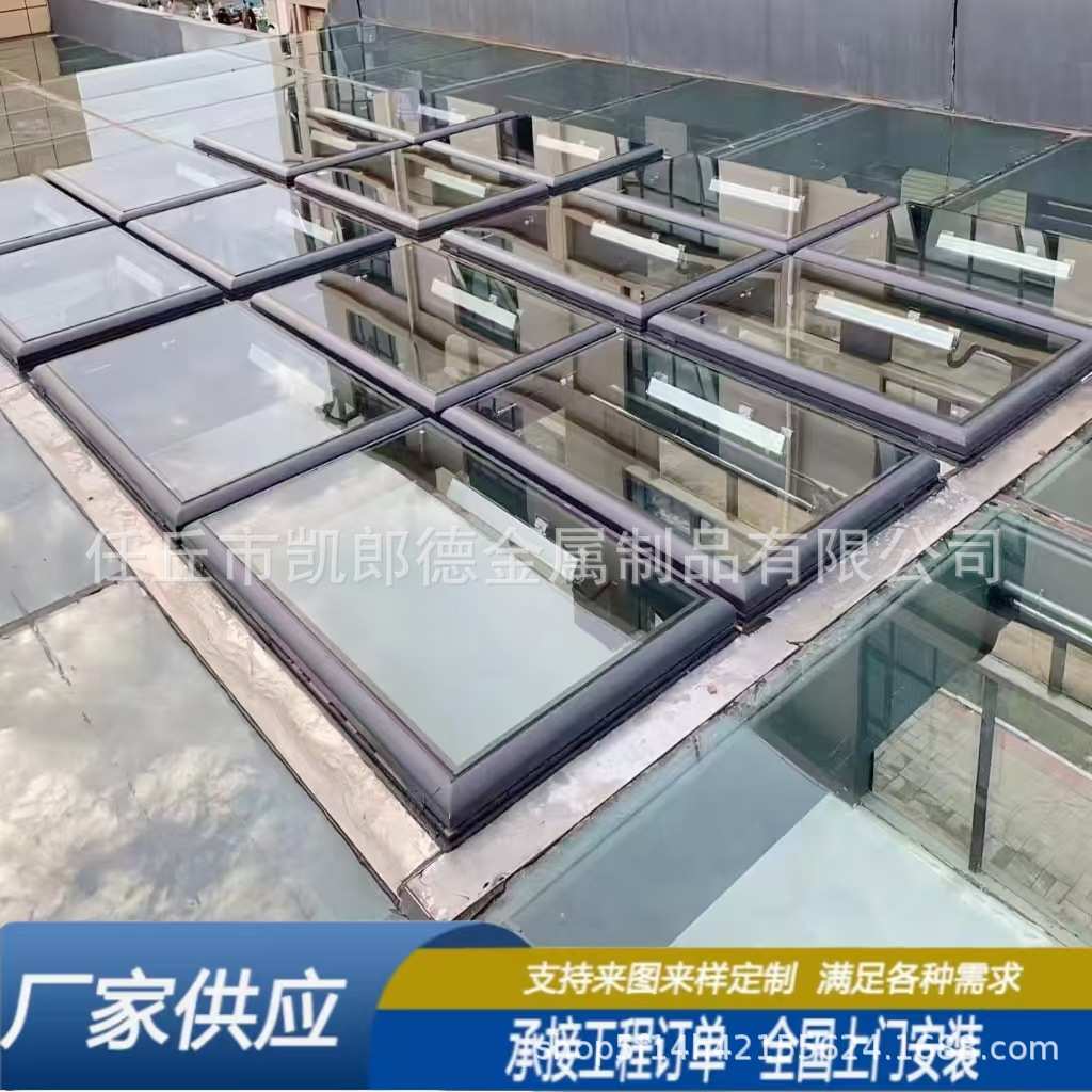 一字型排烟天窗消防联动智能系统排烟窗通风散热采光天窗厂家