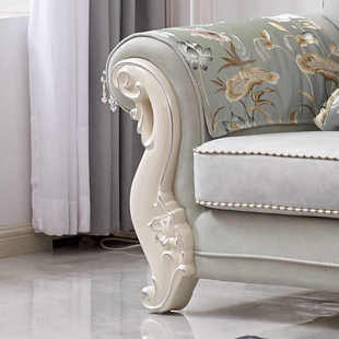 沙发贵妃L型公主风沙发 小户型布艺沙发欧式 欧式 沙发组合客厅整装