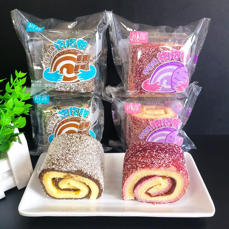 初鑫抱抱卷芋泥提拉米苏味蛋糕代早餐办公室下午茶小吃休闲 零食图片
