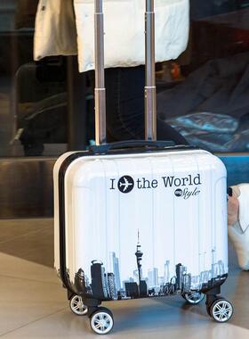 正品14寸春秋航空登箱1o2小寸型机迷你女拉杆箱16寸卡通密码箱定