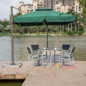 户组外塑木无品牌 庭院家具休闲台简易公园桌椅合天露阳户外桌椅