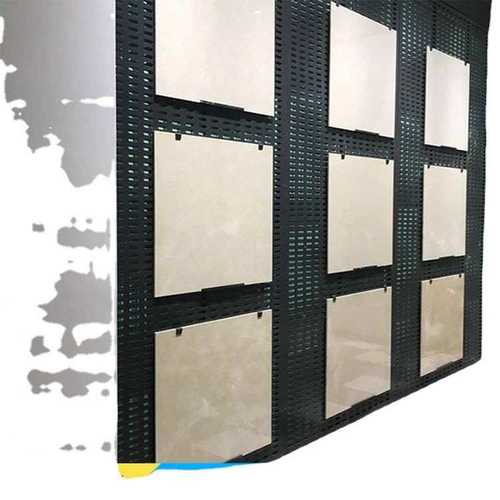 定做瓷砖展架 金属冲孔板瓷砖挂板 墙砖木地板展示墙石材陈列架