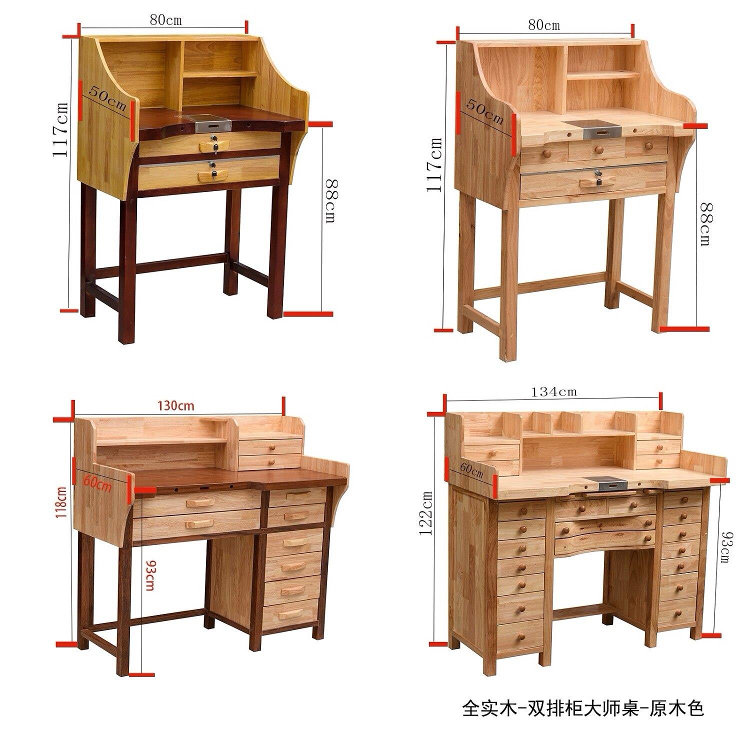 实木金工桌打金工作台 可订制首饰加工桌 防静电微镶桌
