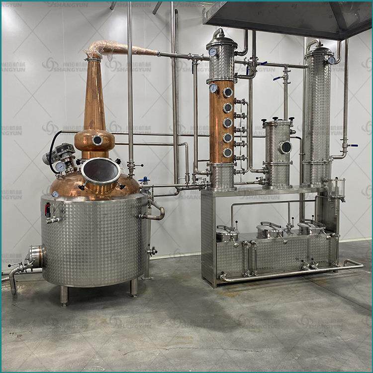 300L酿酒设备 紫铜蒸馏设备 白兰地金酒伏特加威士忌生产设备