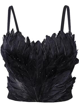 suspenders vest sexy bar stage female outerwear bra