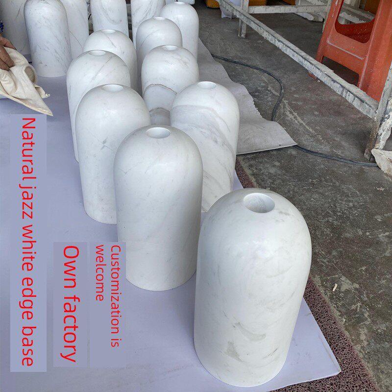 天然大理石圆柱实心墩边桌餐桌家具衣架雕塑工艺基地