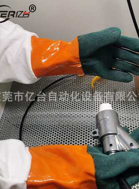 喷砂手套 喷砂机专用原装款皮布合成手套 打砂机配件透气舒适耐磨