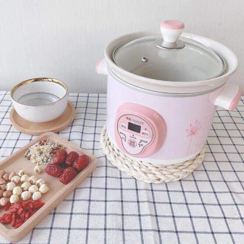 天际全自动白瓷电炖锅宝宝煮粥煲汤锅BB迷你副食品婴儿慢炖1升1.5
