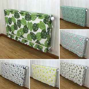 棉麻面料全包暖气罩老式暖气片罩子防熏黑布艺装饰防尘罩定制包邮