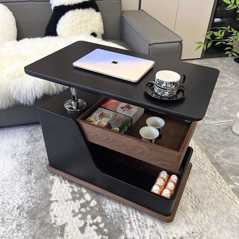 升降岩板客厅边几可移动沙发边桌床头边柜感小推车茶几置物架
