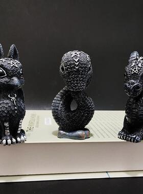CULTCUTIES神秘独角兽猫咪公仔雕像树脂工艺品摆件家居潮玩手工