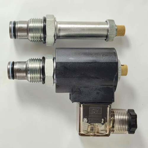 液压螺纹插装保压单向常闭带手动泄压电磁阀DHF10-220H/SV10-20M
