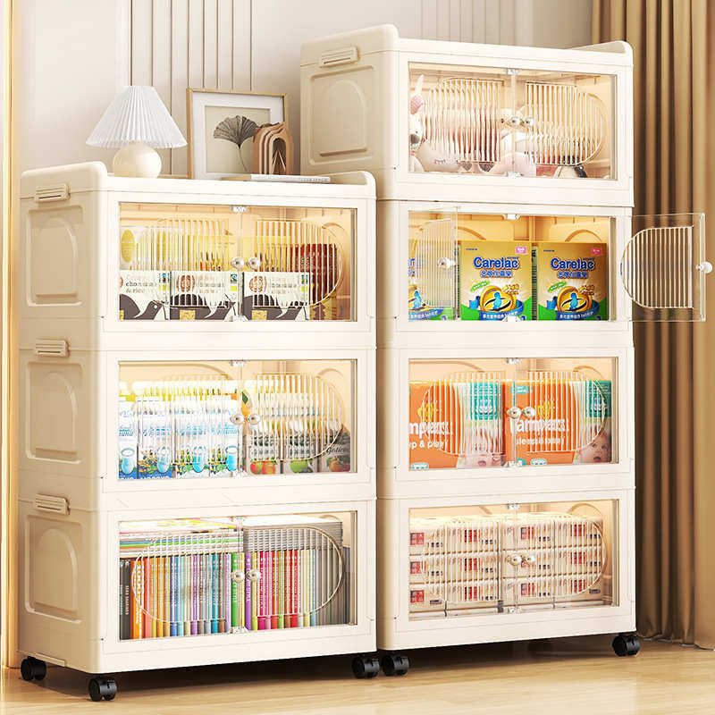 25年新款收纳柜PP透明家用免安装儿童折叠衣柜零食储物柜子置物柜,收纳整理,收纳柜,淘宝优惠券,粉丝福利购,淘宝优惠卷