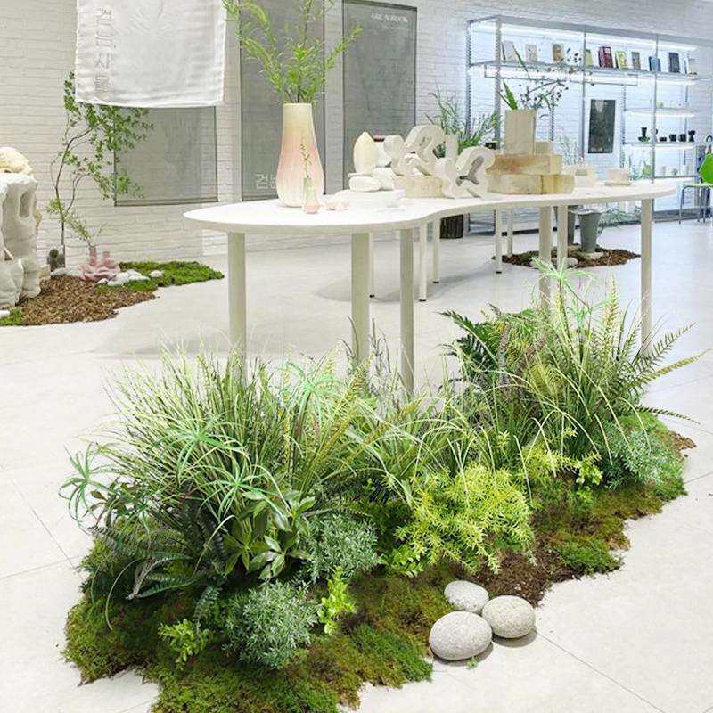 野花仿真青苔草丛造景室内植物软装花艺橱窗庭院水池野草景假绿植