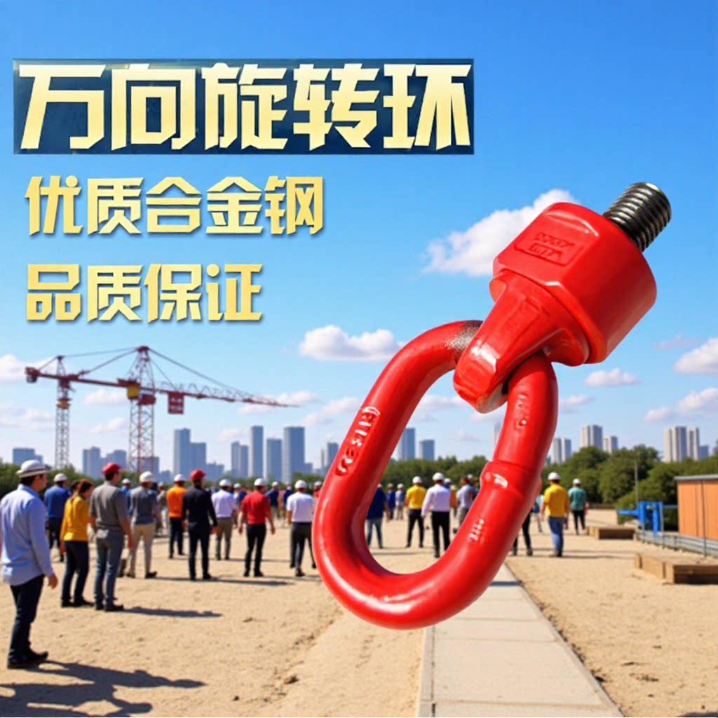 万向旋转吊环合金钢模具吊索具配件连接环工程机械起重机吊环