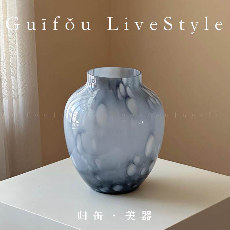 新款归新中缶家式壁画 画轻奢高级感琉璃玻璃新花瓶设厅计感小众