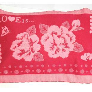 全新款月牙边单人腈纶上海老式枕巾复古经典民族包头巾透气枕头巾