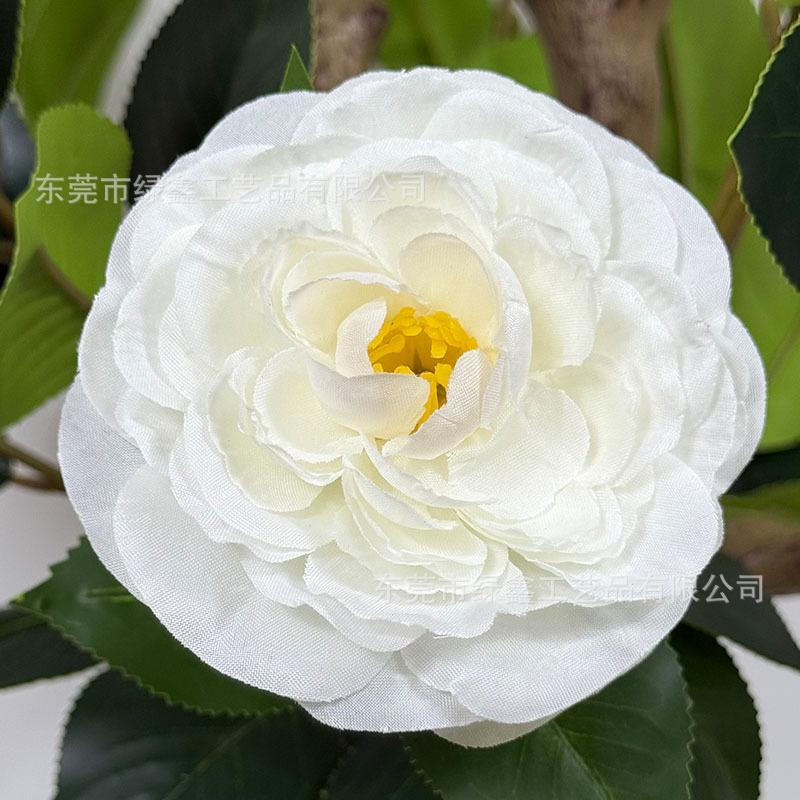 仿真茶花山盆栽内植物家lx001装饰居绿植盆景假树家居室装扮