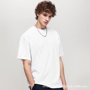 Cotton Men's Classic Beige Moisture-Wicking Crew Neck