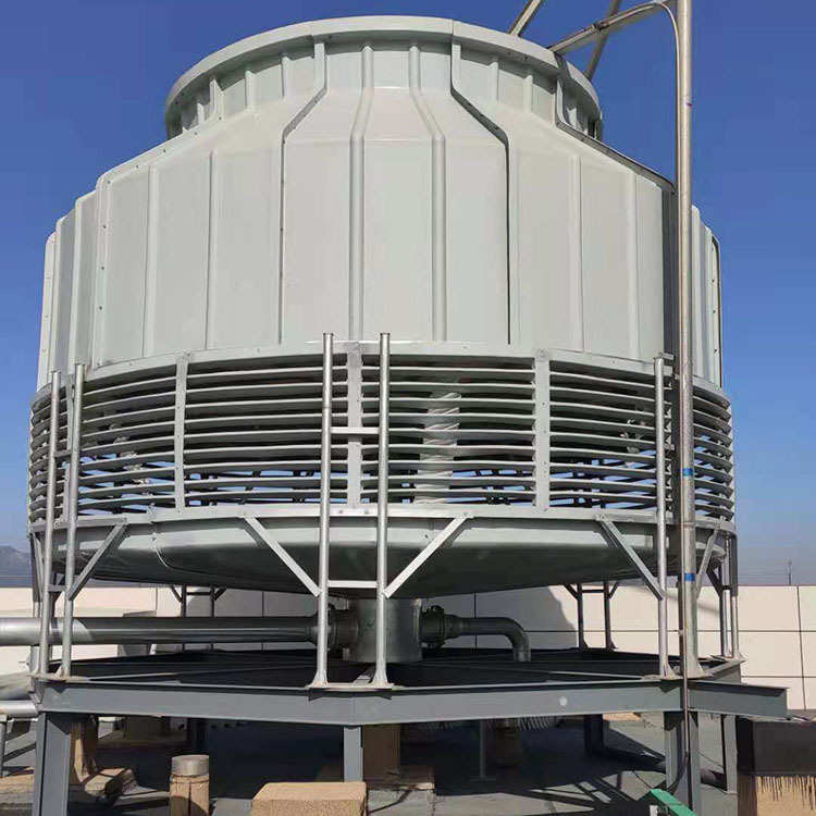 水塔100t散热厂家吨高温闭水塔逆流10冷200t水凉玻璃钢圆形冷却塔