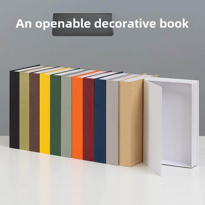 可打开的纯彩色假书人造书装饰饰品客厅电视柜创意珠宝道具模型