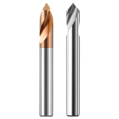 55度钨钢合金定点钻倒角刀60度90度120度中心钻钢铝用涂层定心钻