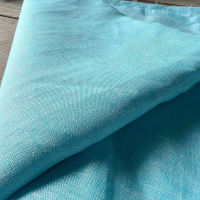 亚麻 服装面料水洗亚麻布 17*17色织布 透气亚麻面料
