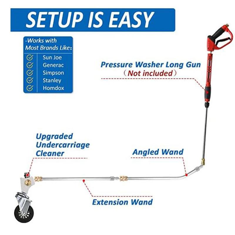 高清洗机水孔万向轮清洗路414喷头家用面汽车4底盘道路洗地压器