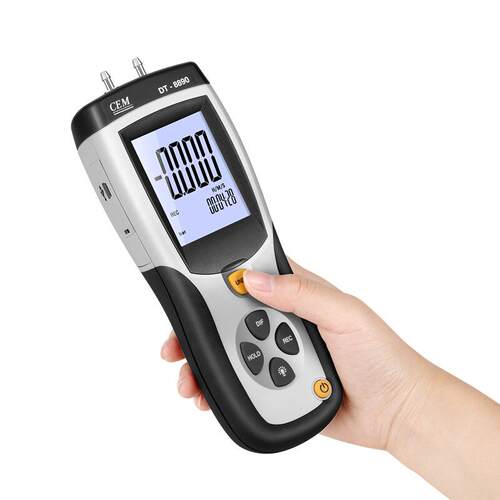 CEM华盛昌DT-8890手持式数字压力计高精度5psi压力差压表DT-8890A