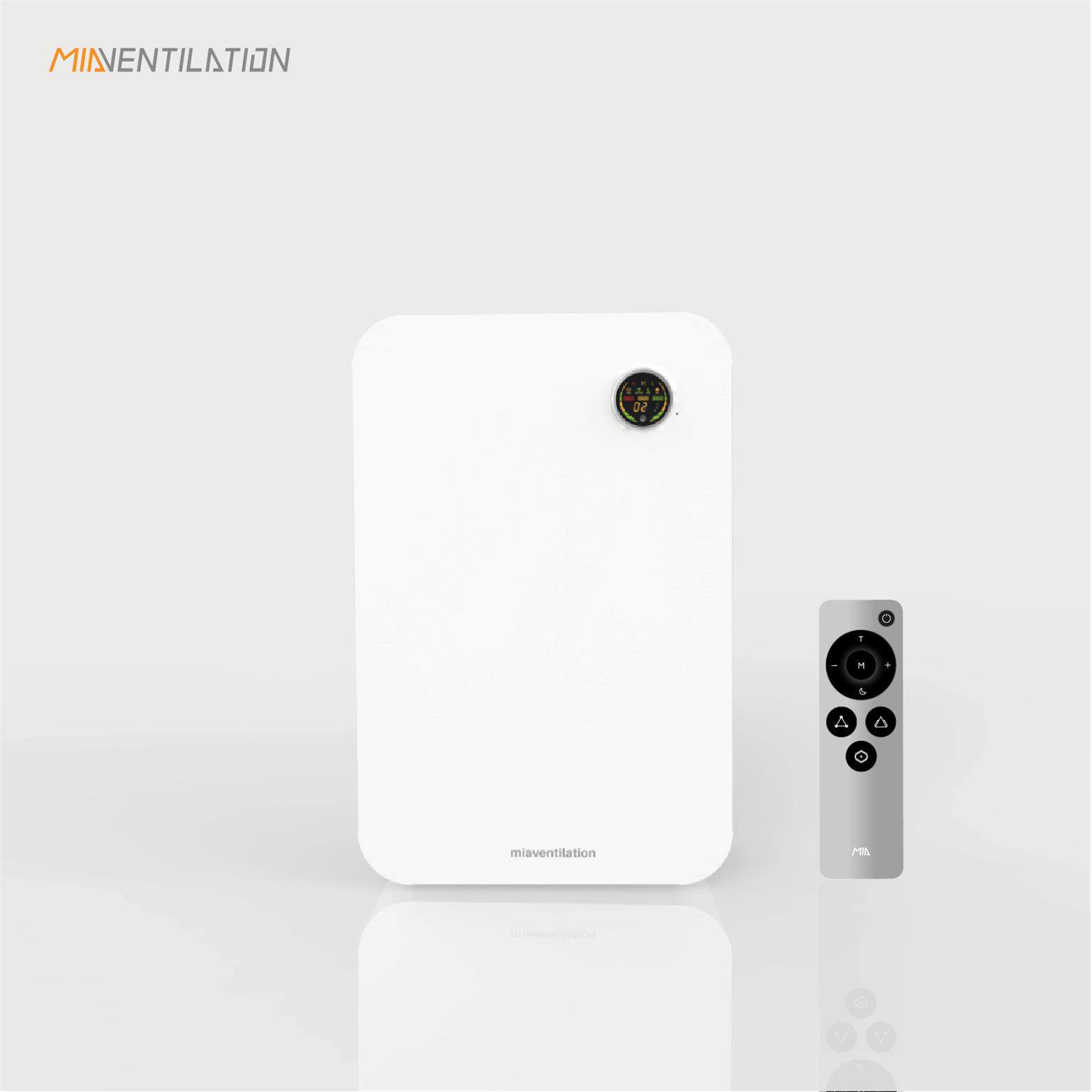 米亚新风系统壁挂新风机/单向送风明装家用空气净化除霾