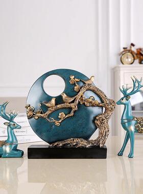 客厅电视柜摆件鹿家居工艺饰品结婚礼物玄关酒柜创意欧式福鹿