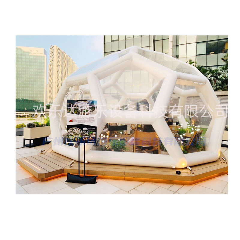 便携网帐篷派对红充气热卖免宿泡泡户外星空婚礼屋民露营酒店搭建