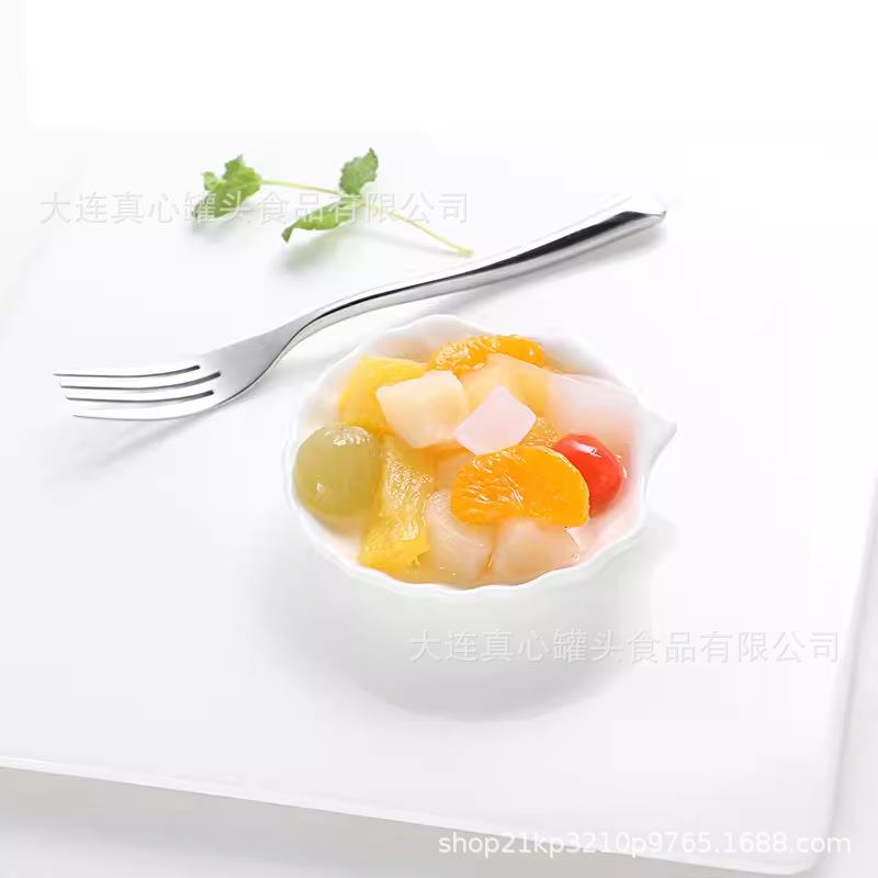 真心罐头 黄桃罐头 248g水果罐头小瓶 橘子山楂罐头什锦椰果罐头