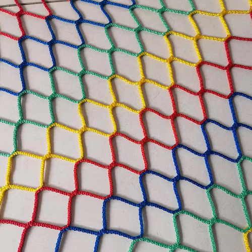 丛林魔网蹦床彩虹彩色防护网儿童攀爬景区丛林穿越网游乐设备绳网