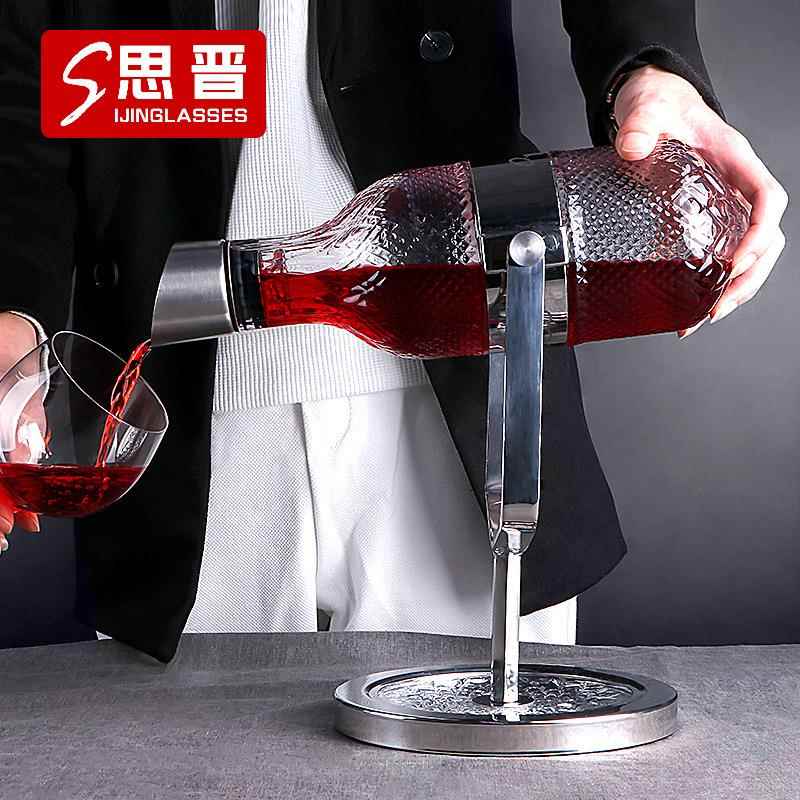 醒酒器 创意欧式摇摆红酒快速醒酒器水晶玻璃分酒壶酒具