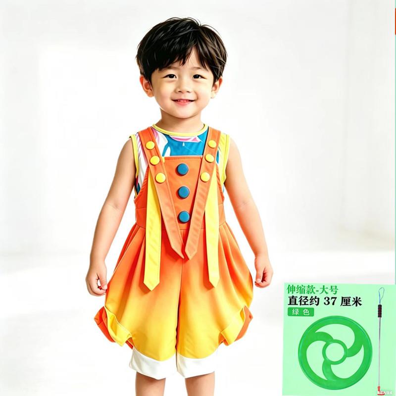 小荷风采小铁环男款儿童演出服六一幼儿园舞蹈表演服装可爱喜庆服