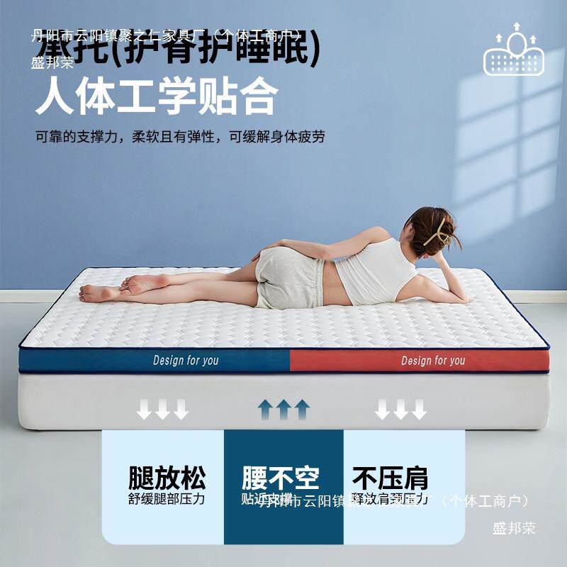 厂741新款高密忆度乳垫胶床垫家用卧室记棉床垫软海绵家床垫