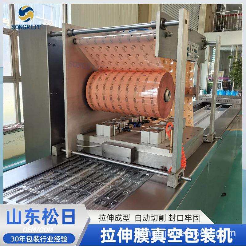 供应大型魔芋糍耙真空包装机豆腐干全自动拉伸膜真空包装机厂家