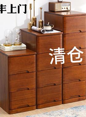 实木夹缝柜抽JMLS-345屉式收纳柜30/40m/5c边柜窄缝柜隙储物五斗