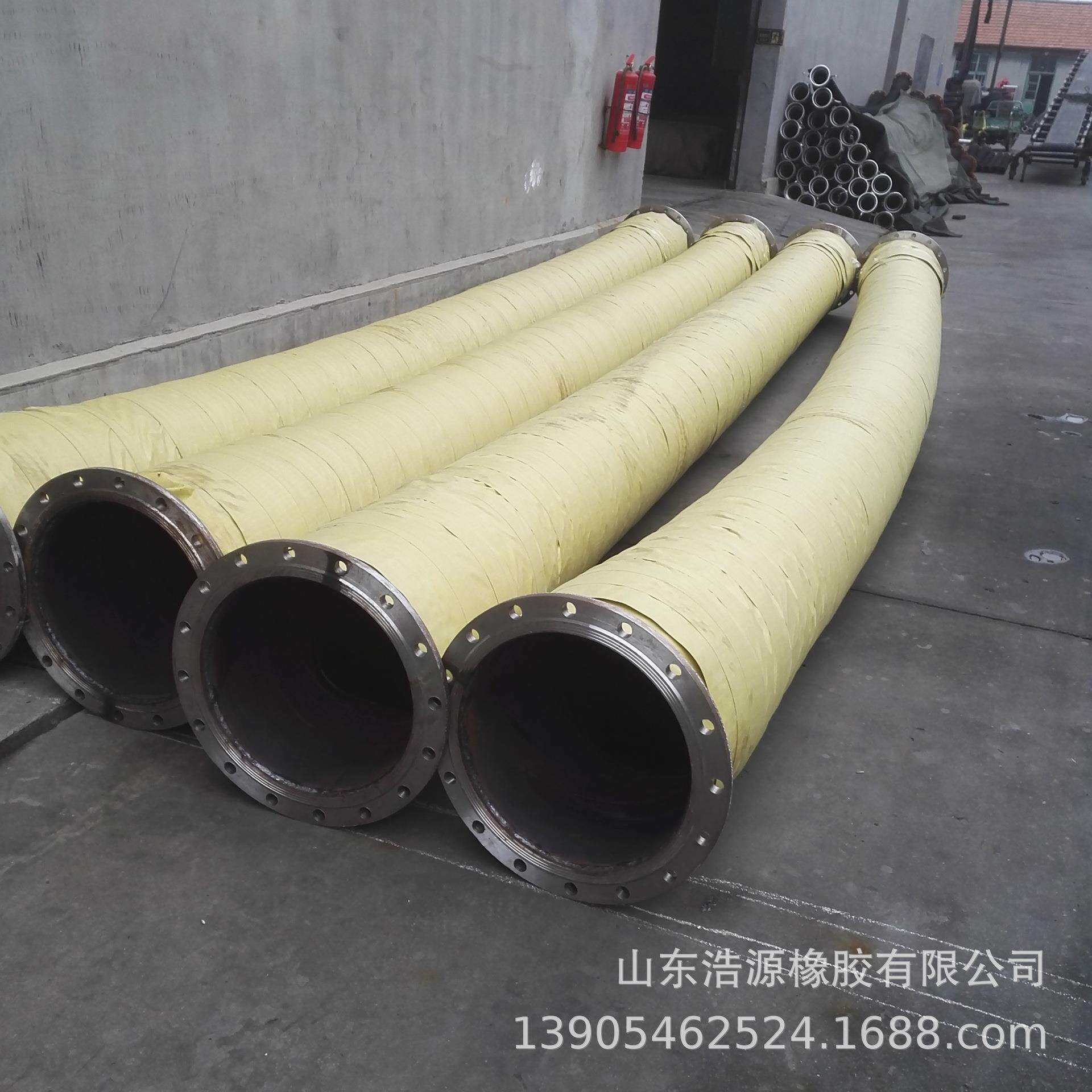大口径钢丝骨架胶管吸排水泥浆沙钢丝管排污车抽水法兰复合软管