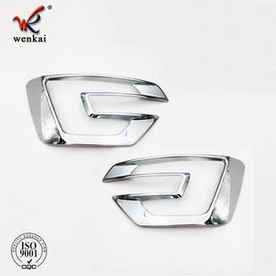 前保险杠雾灯电镀装 探险者改装 饰框专用雾灯罩 17款 适用于福特16