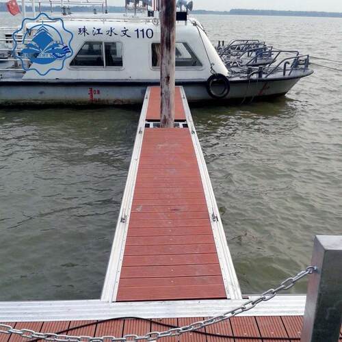 水上钓鱼浮桥游艺设施浮台铝合金码头水上浮筒塑料泊位浮筒浮桥