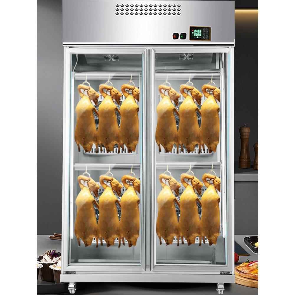 智能晾鸭柜商 用烧鹅烧腊乳鸽吹干烘干柜鸭胚北京烤鸭风干晾胚柜