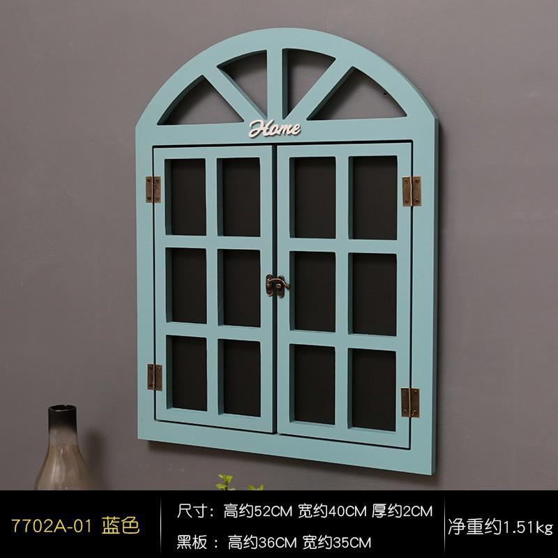 tlzn%ysd木窗框型做旧假窗户造墙面具黑板影民宿店面摄留道言板庭
