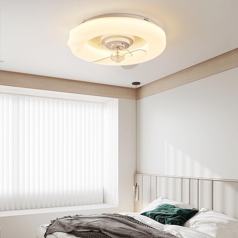 中奶油扇风风扇灯餐厅风扇客厅吊扇山灯灯扇电吊640灯家用灯具