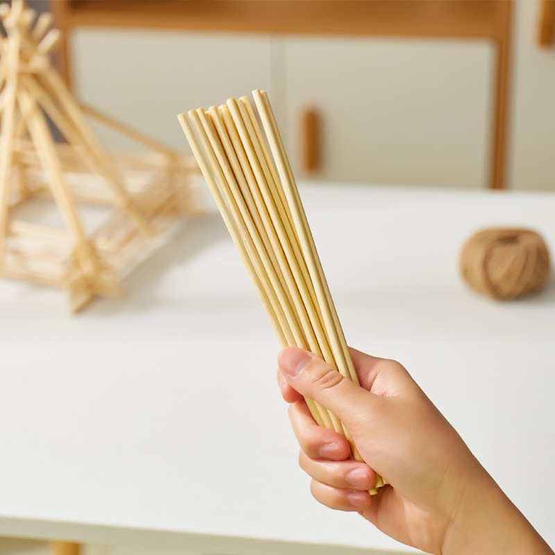 平头竹签4.0mm*20cm一次性糖画棉花糖花束工艺手工模型制作400道