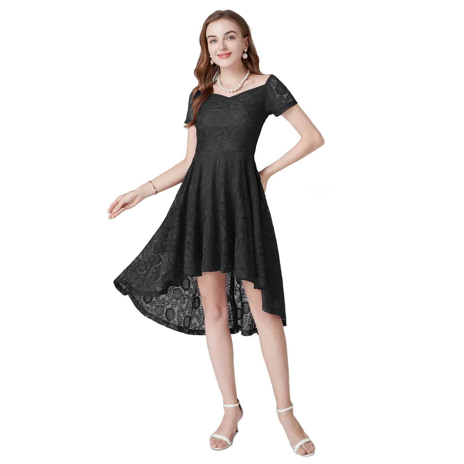 V-neck swallowtail multi-color mini one-shoulder Womens