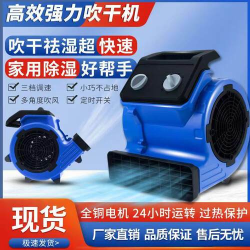 冷热风吹地机大功率商用小型低噪音家用地板地毯吹干机除湿化妆室