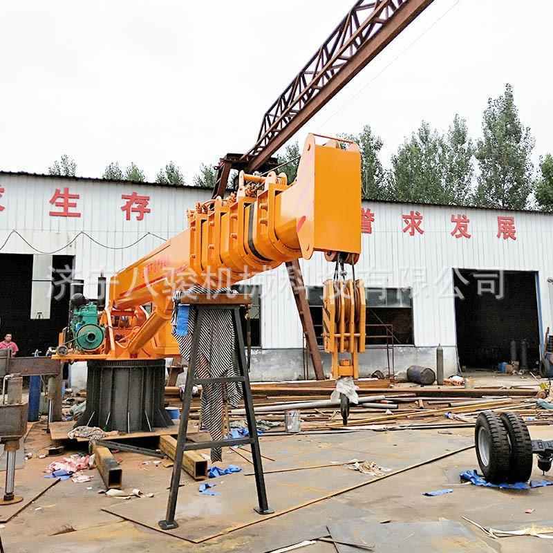 八骏全新船用起重机16吨新型船吊工厂制造自制船用起重机价格