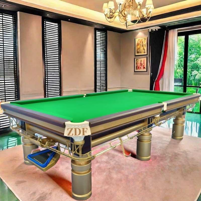 台球桌美式黑8花式9球台直供肇庆端州鼎湖广州ZDF英式斯诺克